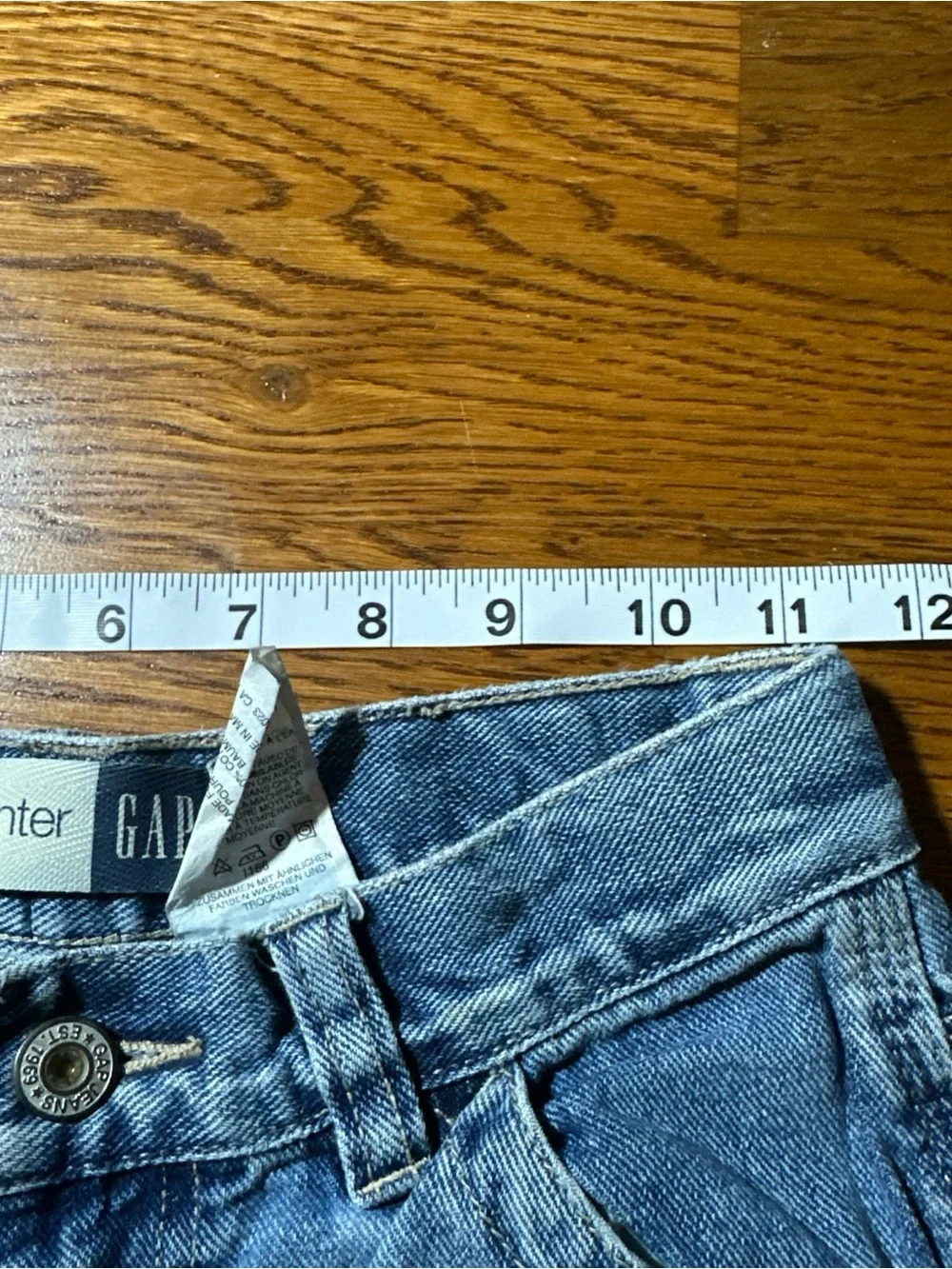 2003 Vintage Gap Kids Boys Carpenter Shorts  Jean Denim Size 10 Regular